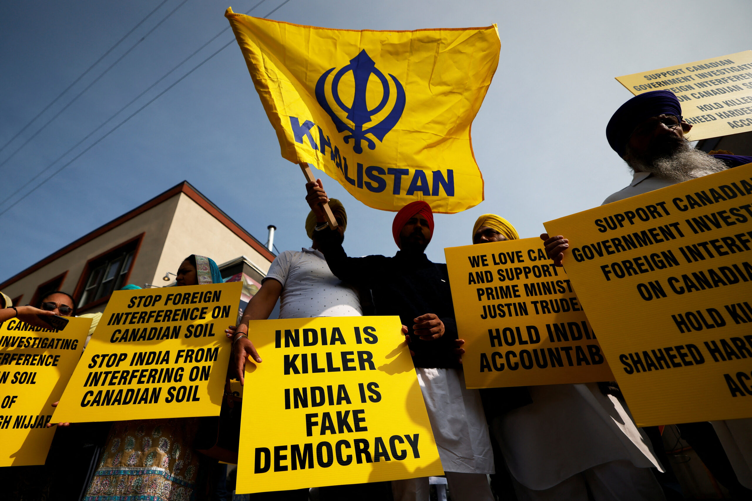 Canadian Sikhs Protest Against Indian Government